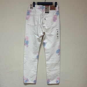 Levi's NWT womans Pastel Tie-Dye Straight 501 Jeans size 27